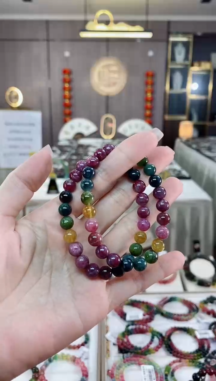 【闪购商品】单圈手串7mm+未镶嵌碧玺（多样性发一条）hon