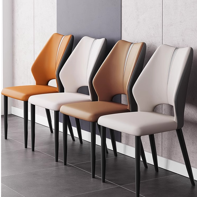餐椅家用餐桌椅子2024新款意式吃饭餐厅客厅轻奢高级软包靠背凳子