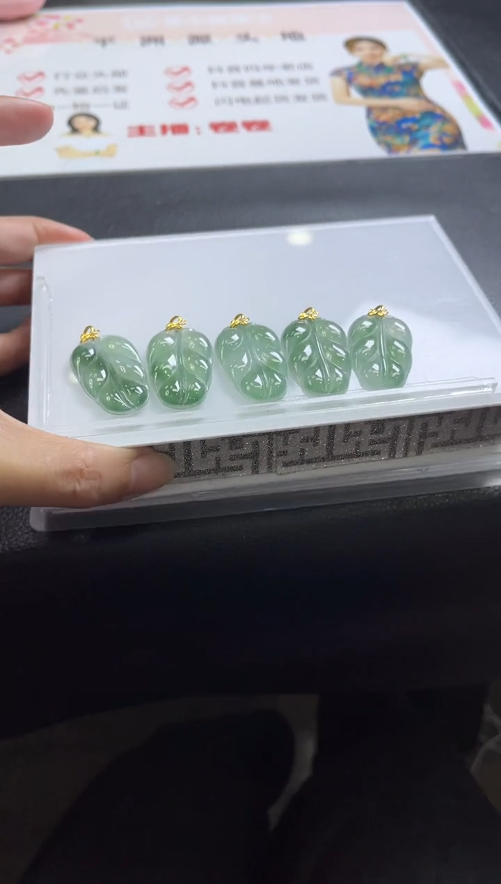 【闪购商品】翡翠颈饰18K金镶嵌A463/多样性发一件/配绳子