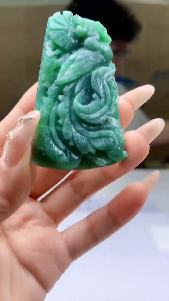 【闪购商品】定制翡翠未镶嵌4688ty-毛货挂件70