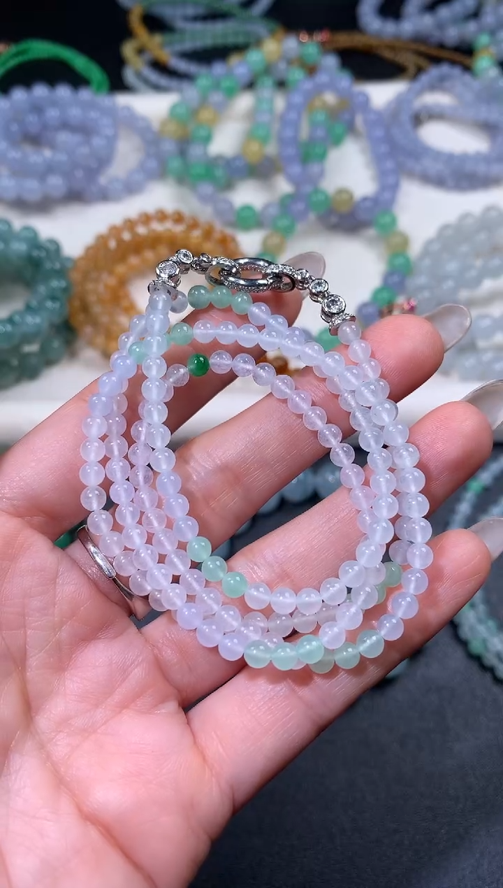 未镶嵌手串翡翠翡翠