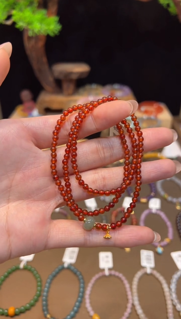 手链未镶嵌石榴石手饰@@D3186