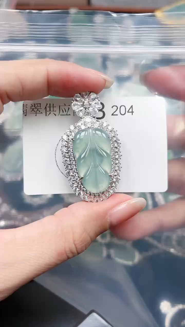 【闪购商品】翡翠颈饰未镶嵌204赠皮绳