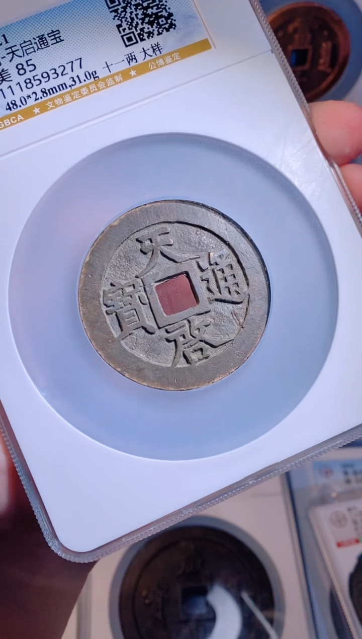 【闪购商品】铜天启通宝十一两大样