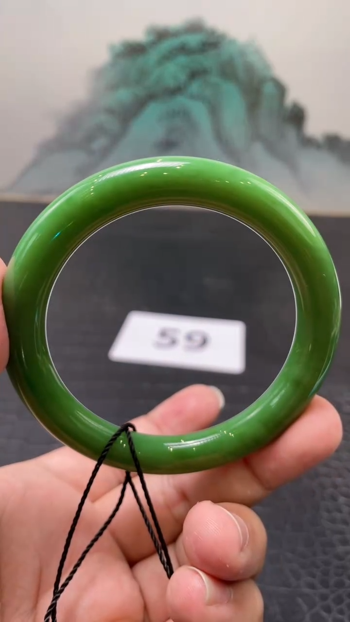 未镶嵌手镯和田玉（碧玉）小*✓59