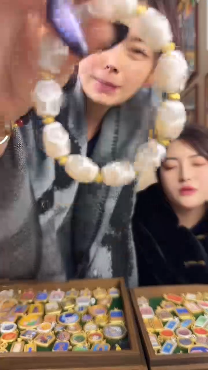 吊坠玛瑙手串-纯手绘唐卡