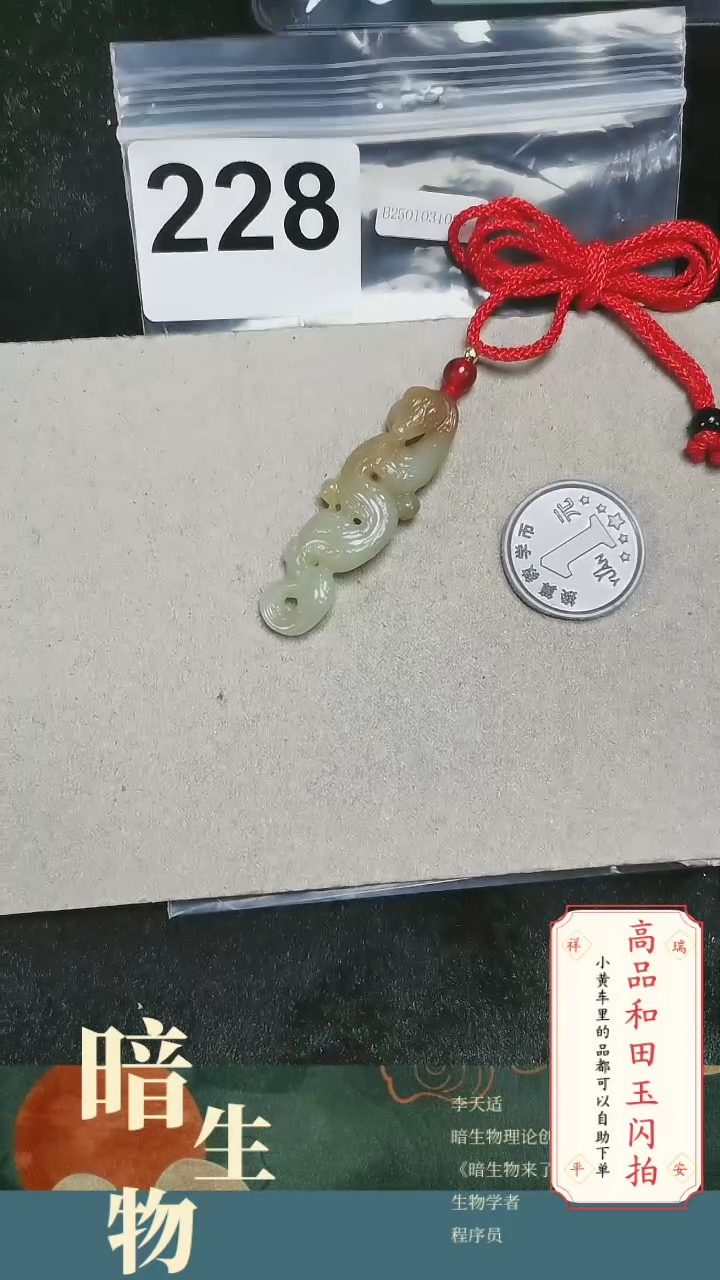 【闪购商品】和田玉吊坠(赠链)未镶嵌228