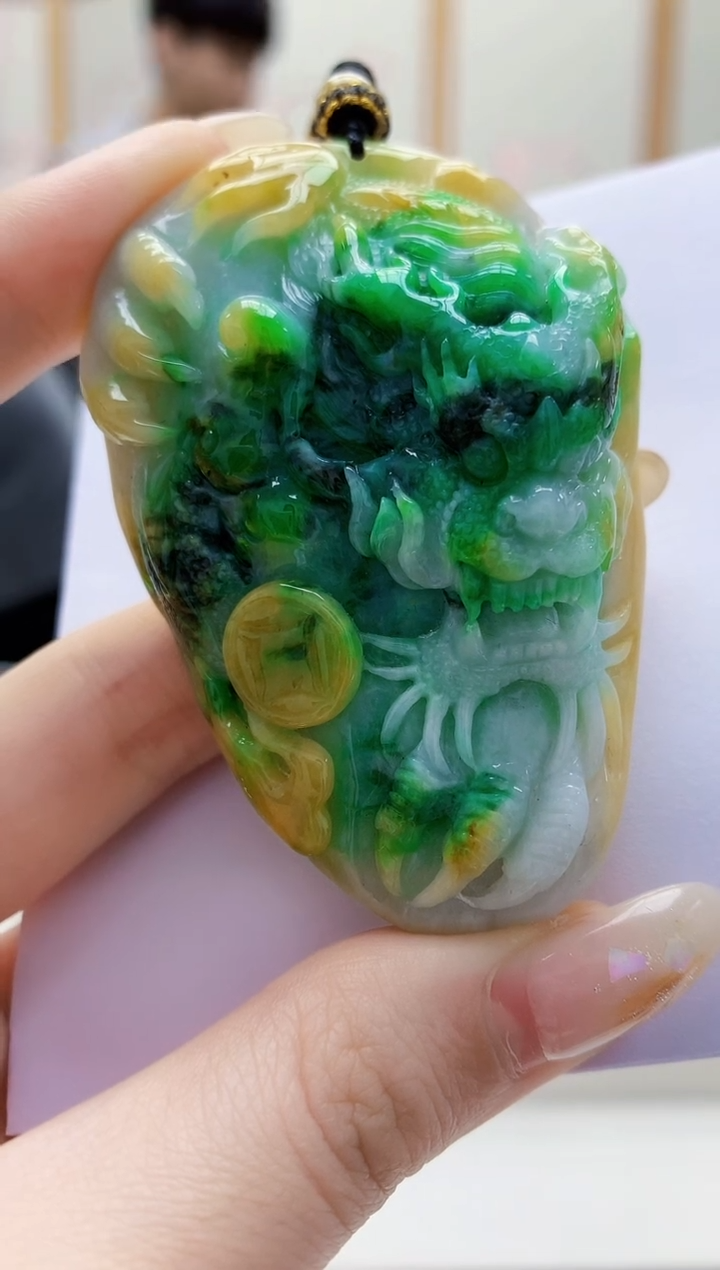 未镶嵌定制翡翠5060jw-毛货挂件29