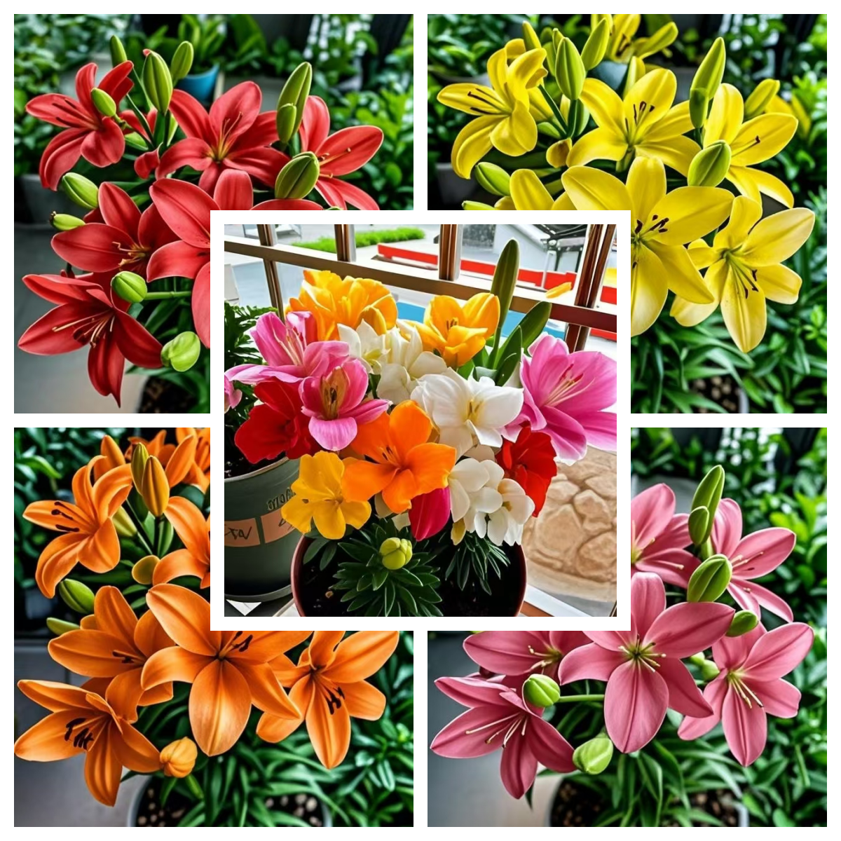 【百合带盆带土栽好发货】40-60天开花进口香水百合种球室内外阳台