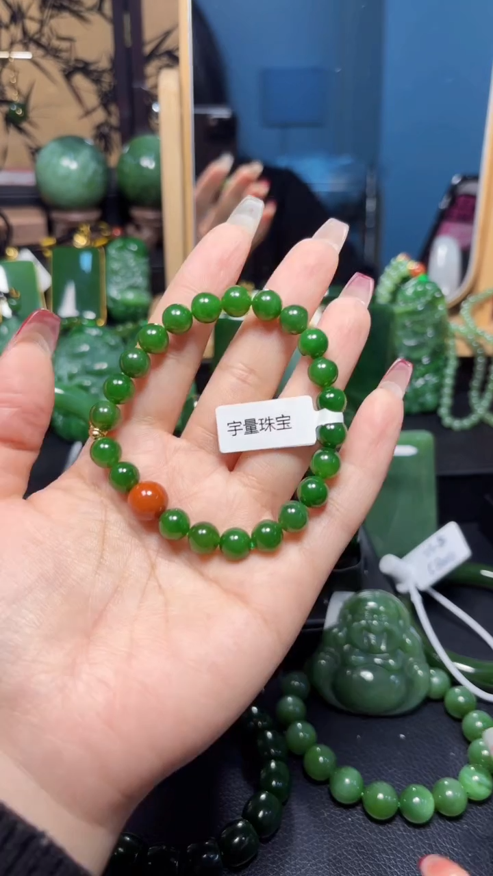 【闪购商品】和田玉（碧玉）手串未镶嵌1