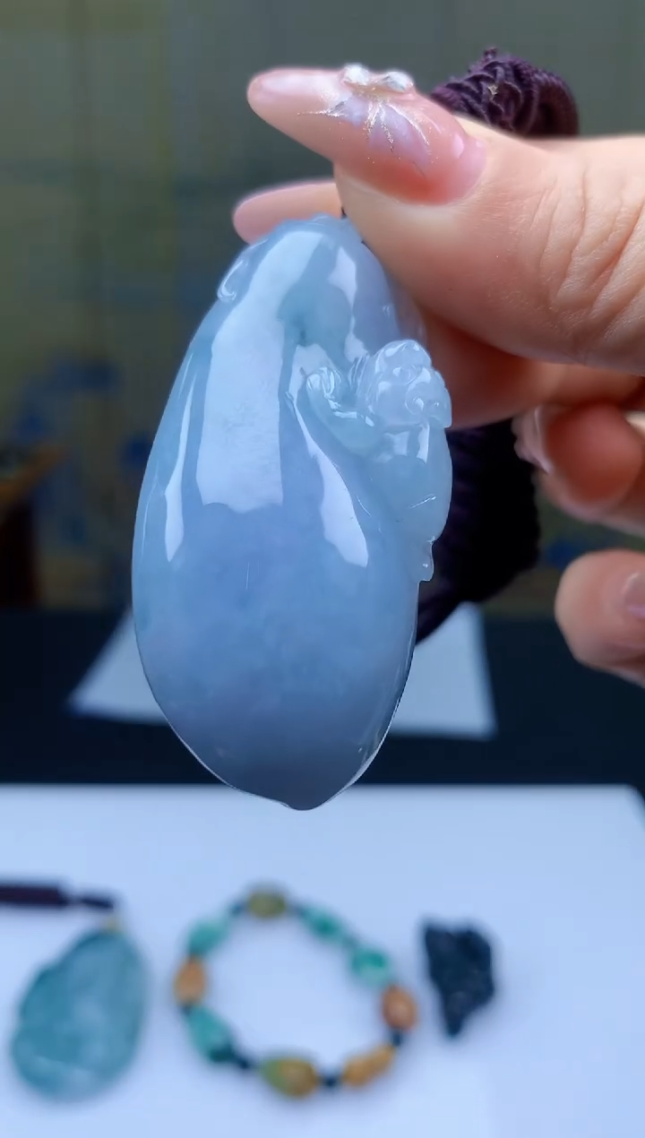 【闪购商品】定制翡翠未镶嵌4902ty-毛货挂件32