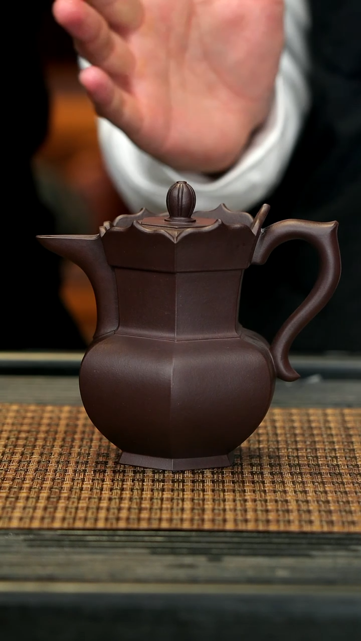 【闪购商品】紫砂茶壶YJJ88高僧帽 特拼紫泥