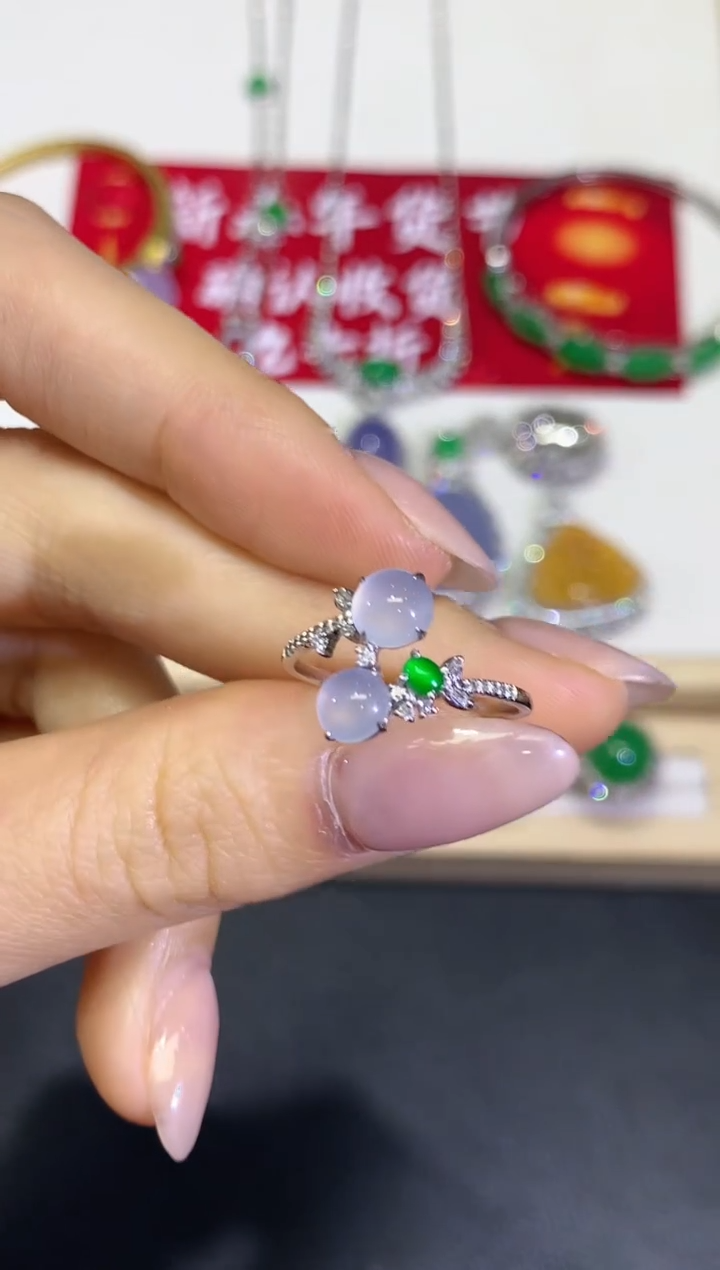 【闪购商品】定制翡翠18K金镶嵌9团购