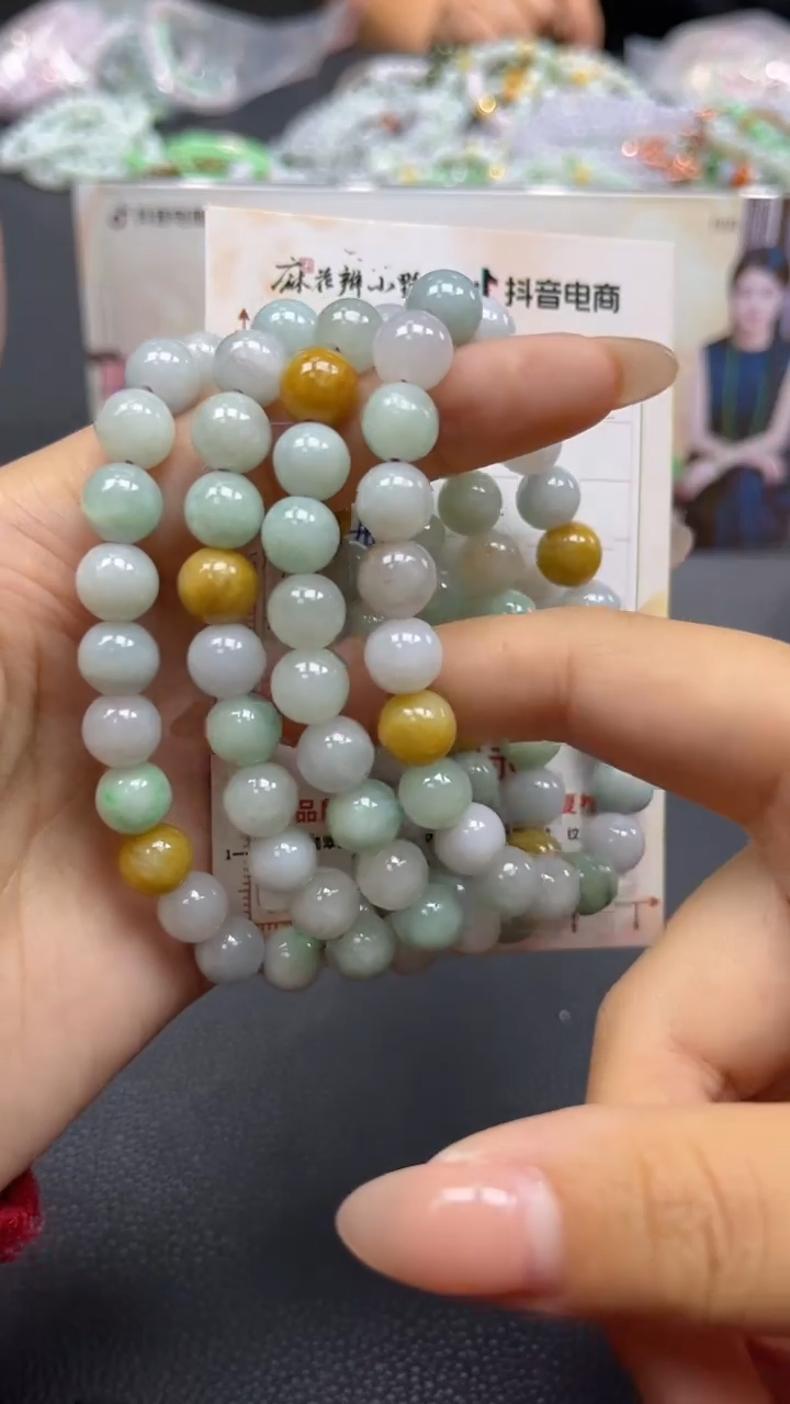 【闪购商品】翡翠手串未镶嵌天然翡翠A货32多样性发一