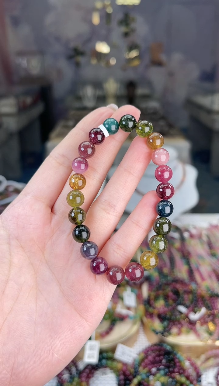 【闪购商品】碧玺/未镶嵌J8mm+碧玺单圈多样性发货