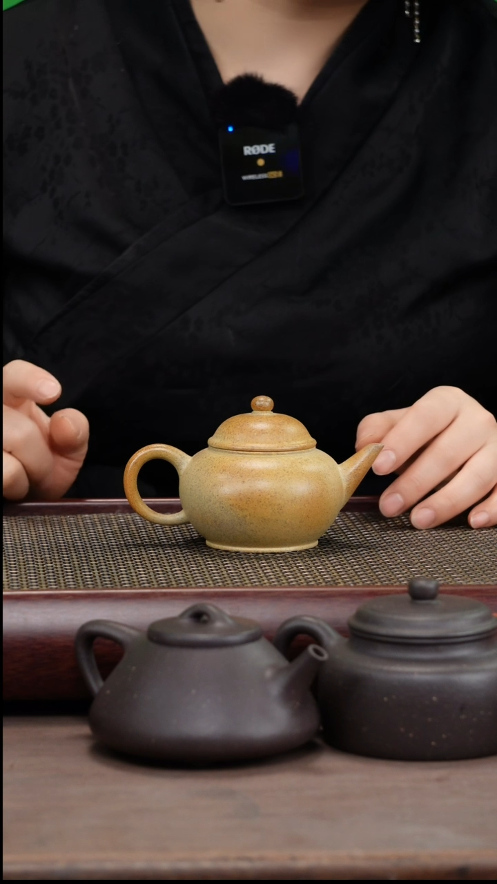 【闪购商品】紫砂茶壶龙窑柴烧本绿水平壶