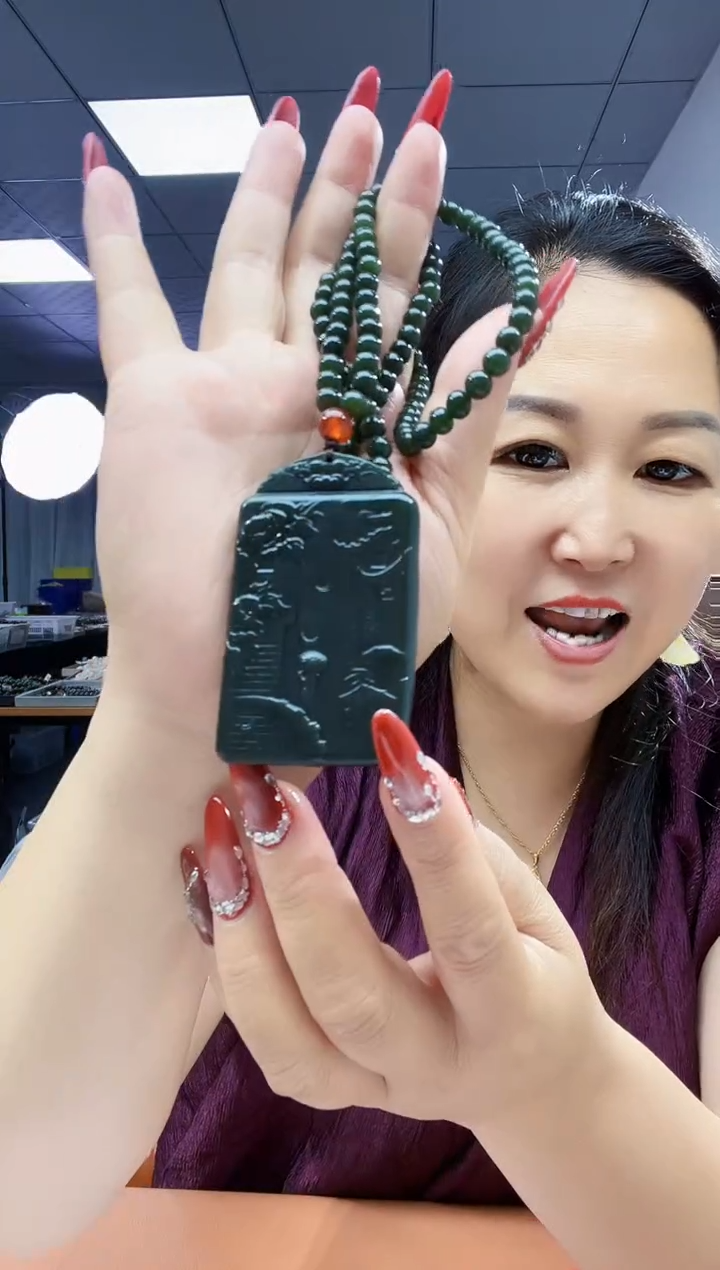 和田玉未镶嵌挂件纯天然和田玉新疆沙枣青