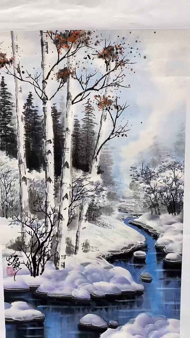 国画画都展厅明德老师国画作品5