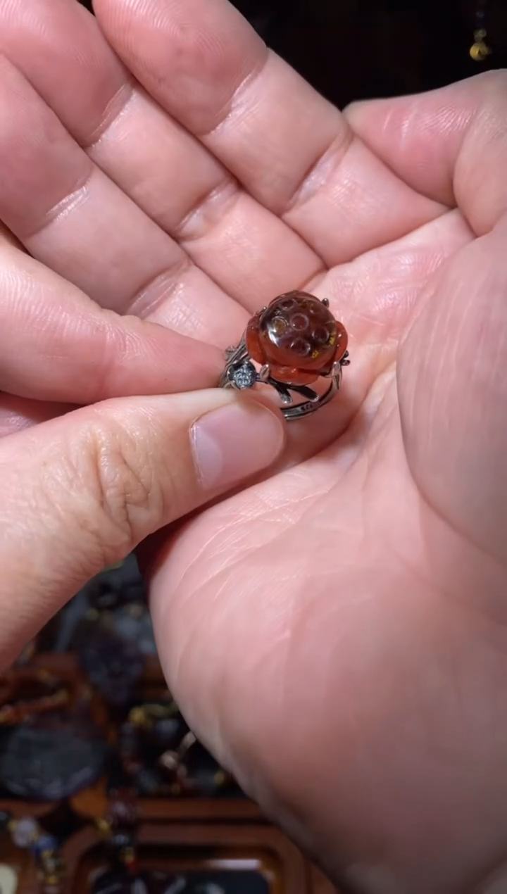 【闪购商品】水晶戒指未镶嵌红极光