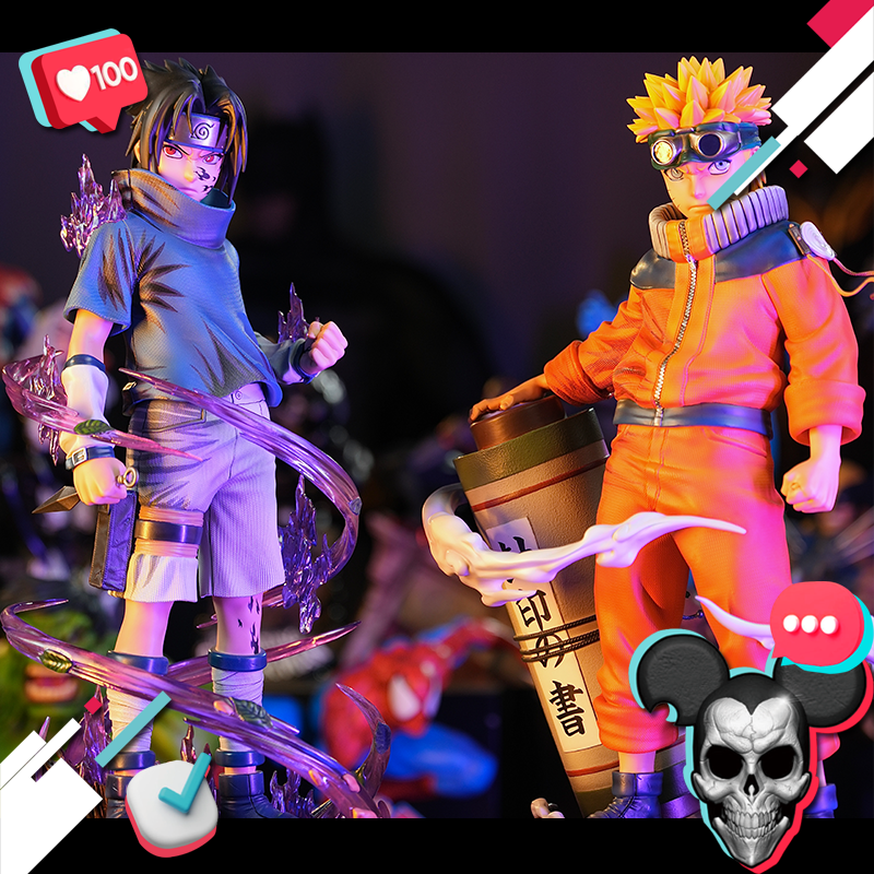 【鼠先生 现货】非T社 火影忍者 旋涡鸣人 宇智波佐助1/4 雕像 GK