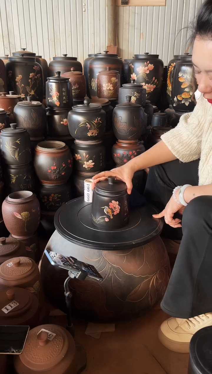 【闪购商品】壶瑕疵茶叶罐 659 黑色100克