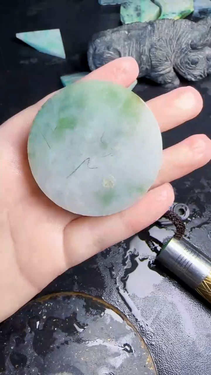 未镶嵌挂件翡翠迪***曼天然翡翠043