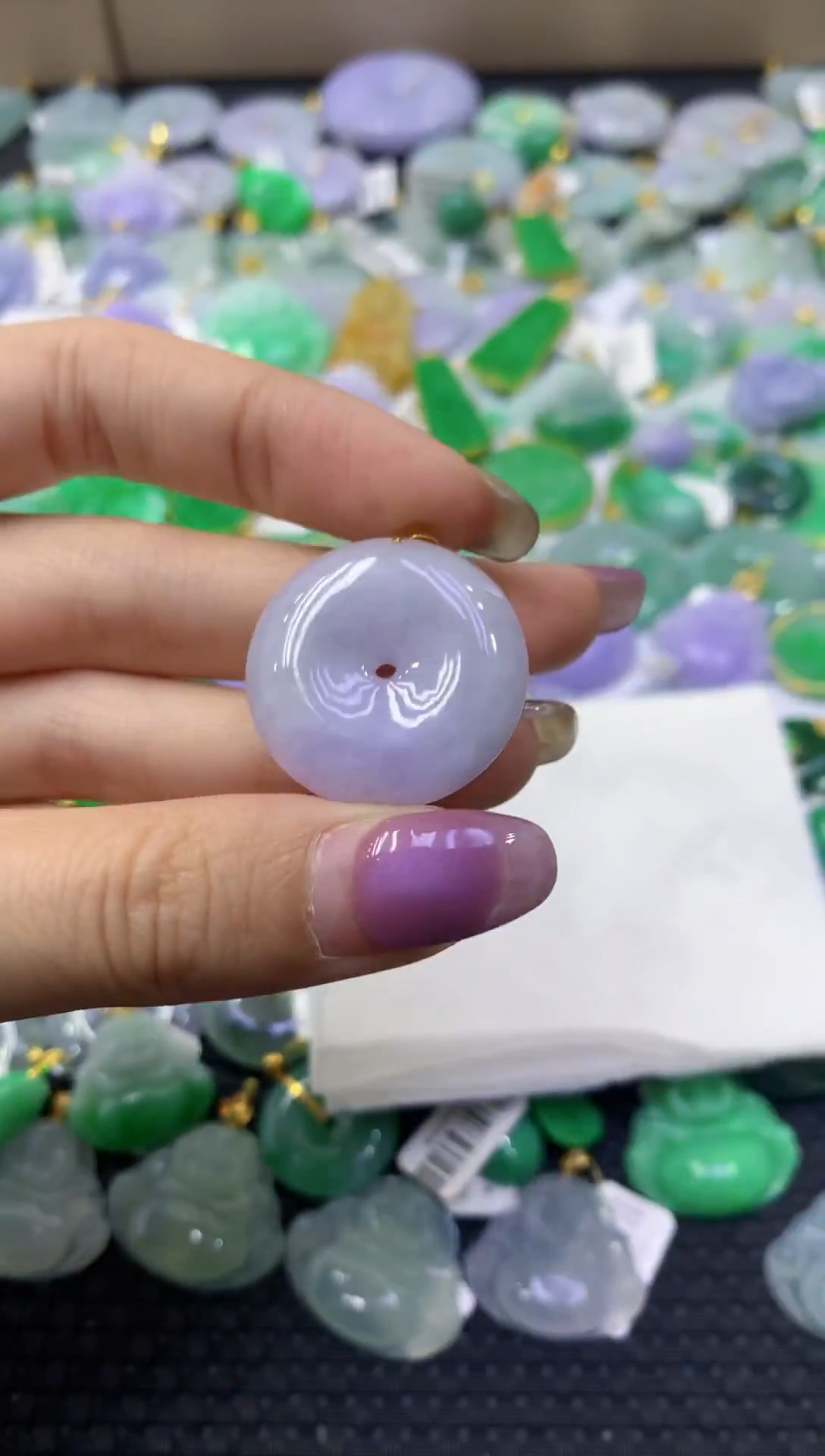 颈饰未镶嵌翡翠天然缅甸翡翠A货