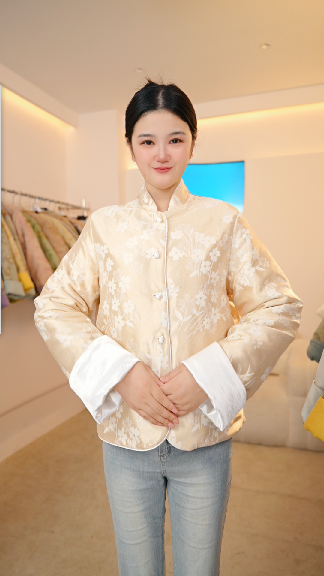 【净月】冬季国风新中式冬款棉服上衣女