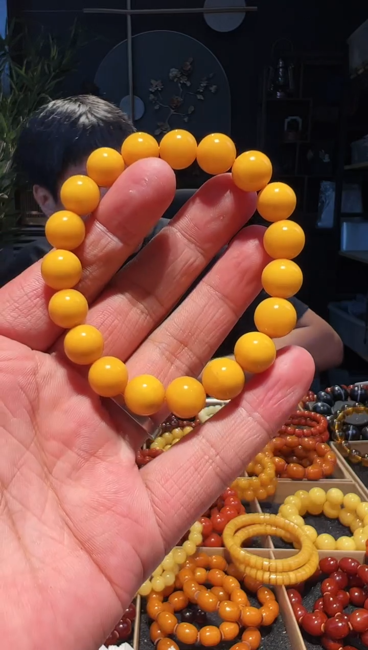 未镶嵌蜜蜡手串11左右帝王