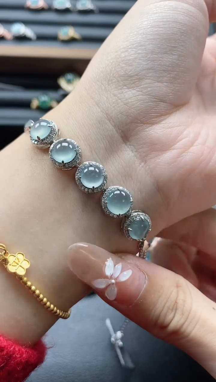 【闪购商品】翡翠戒指银S925镶嵌51151