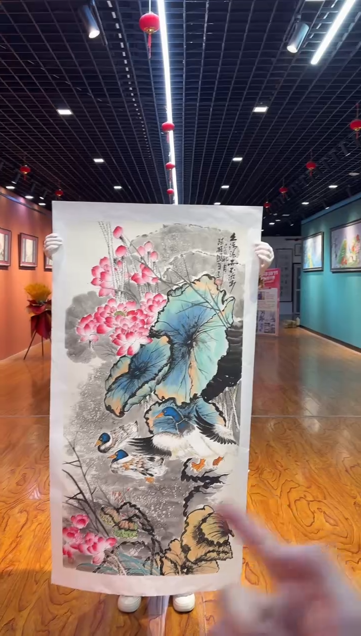 【闪购商品】国画孙桂国老师字画，带亲笔合影证书23-60