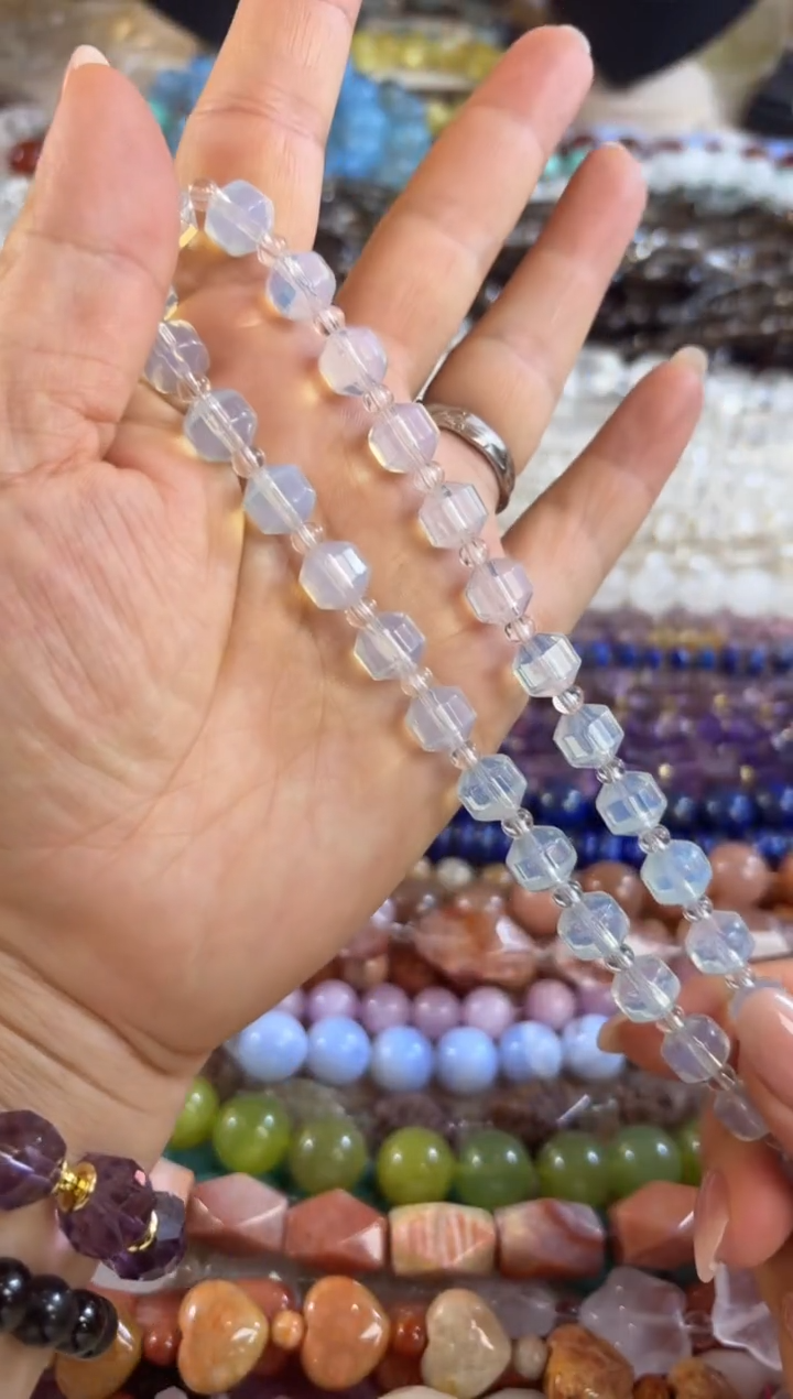 未镶嵌玛瑙/玉髓珠宝半成品蛋白石路路通