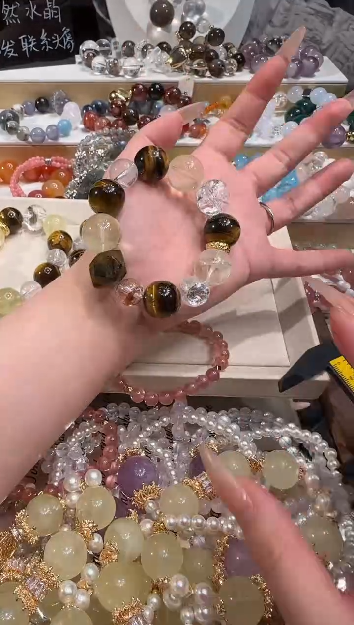 未镶嵌手串水晶多样性发一