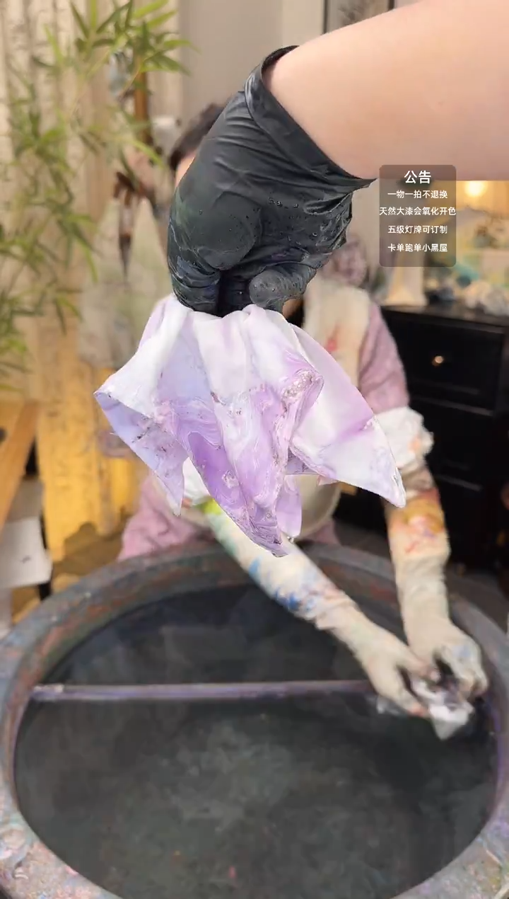 73 沁葡萄 方巾发圈