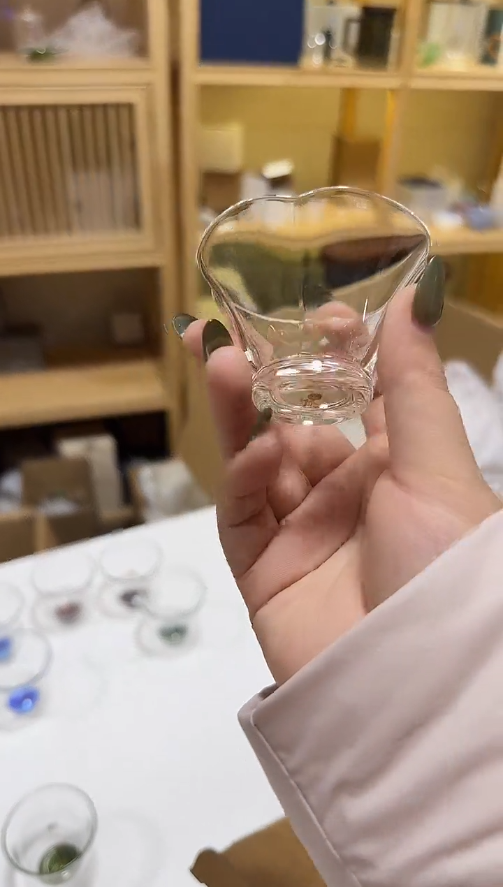 紫色花瓣杯2只  