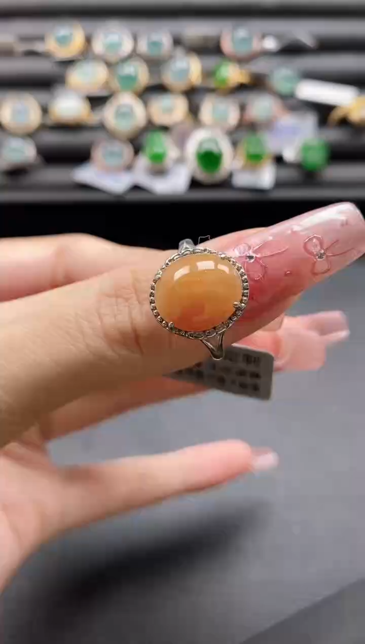 【闪购商品】翡翠戒指银S925镶嵌1111