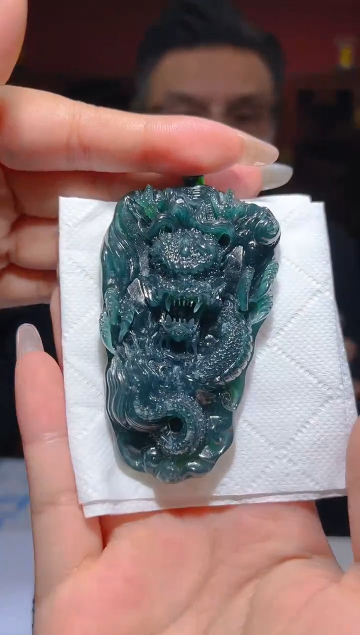 未镶嵌定制翡翠17/0102/L/多样性发其一件/龙