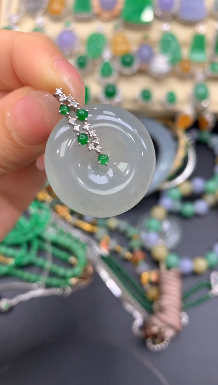 【闪购商品】翡翠颈饰18K金镶嵌315-中国好珍宝