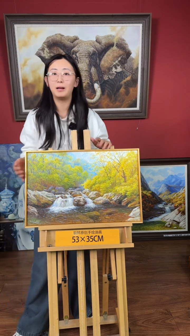 油画【16号】约53*35cm丨朝鲜原创纯手绘孤品油画丨顺丰包邮 