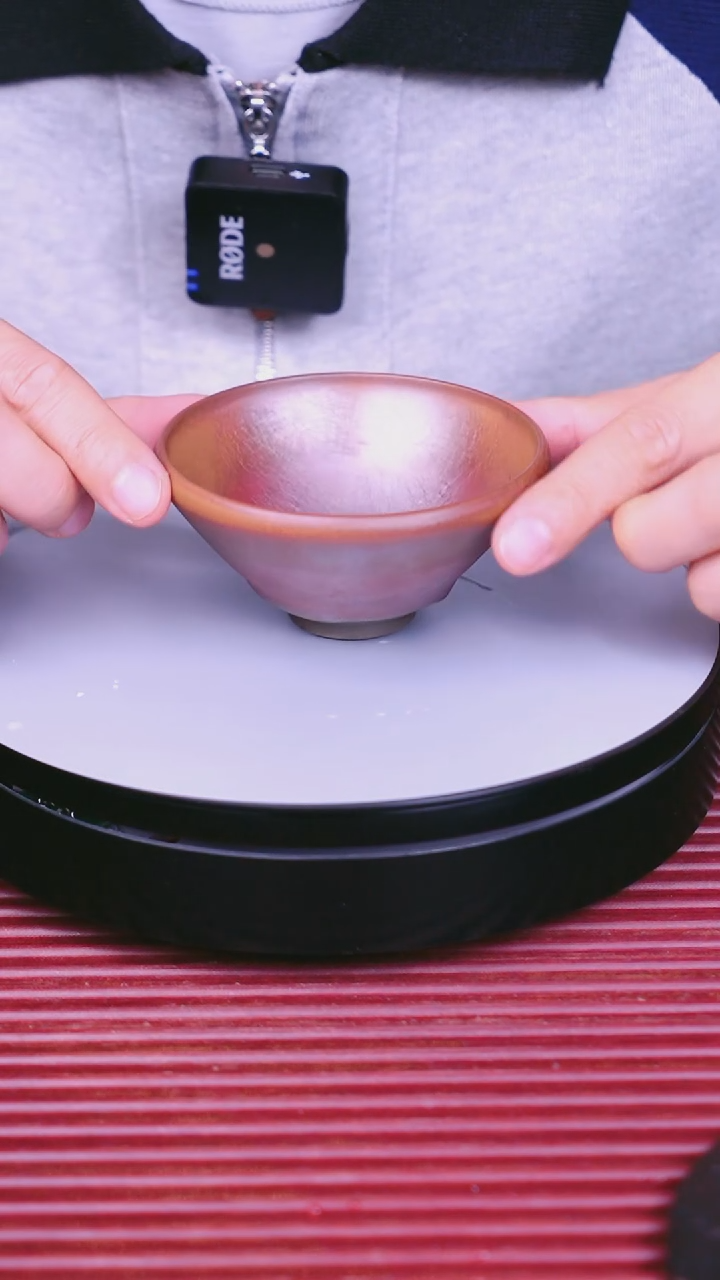 茶盏建盏柴烧彩金
