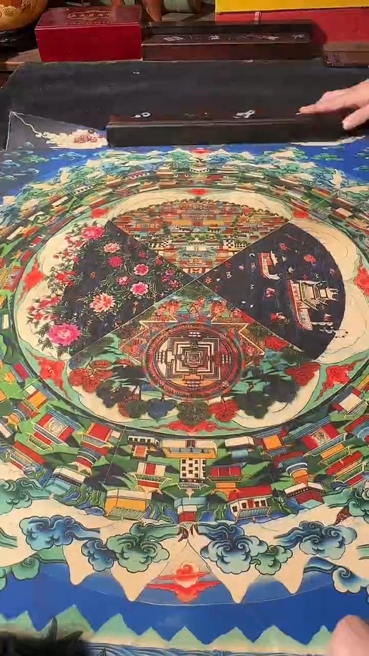 卷轴画藏式珍藏彩绘艺术馆27