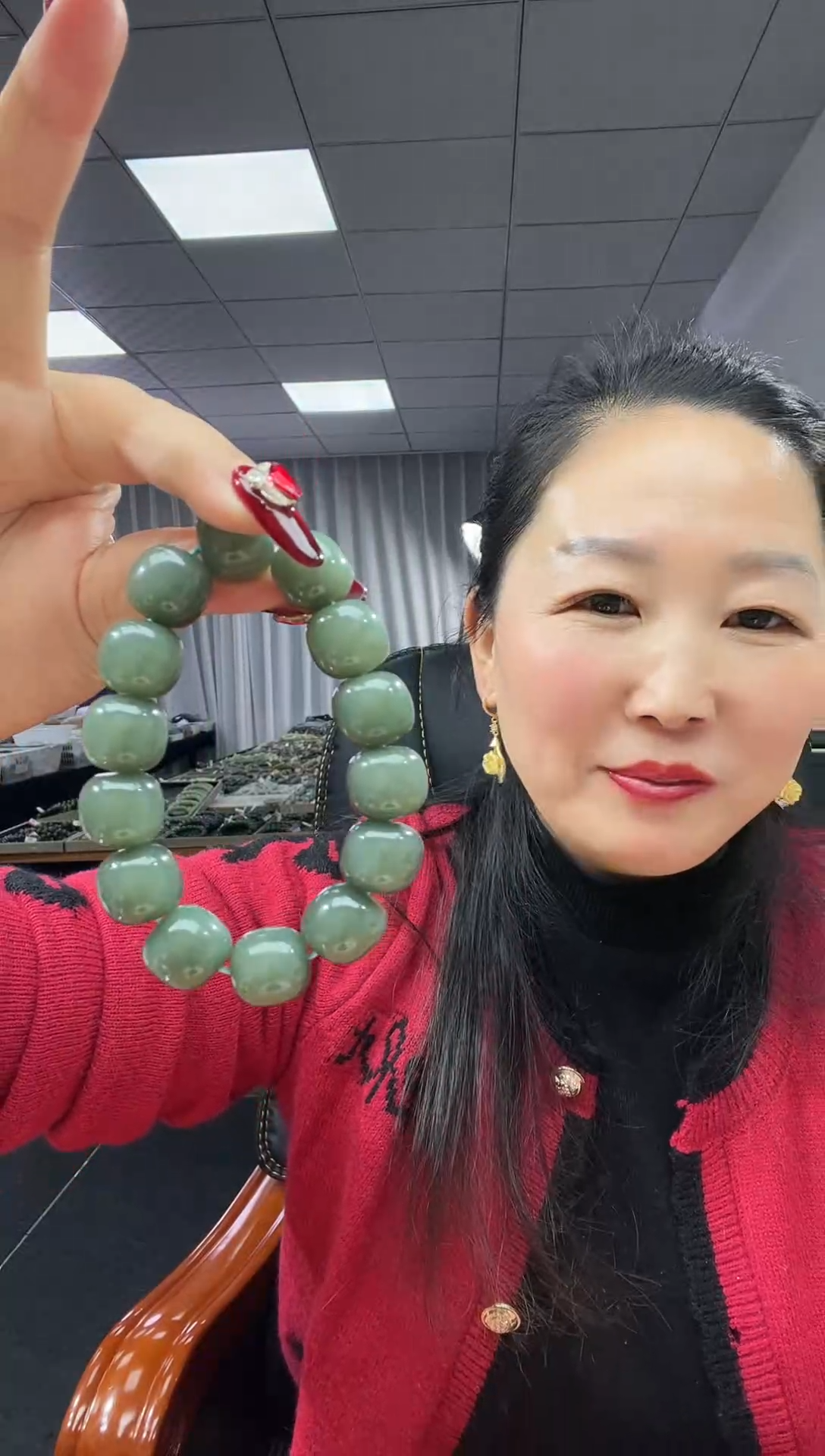 未镶嵌手串和田玉天然和田玉新疆2014阿莫尔且末蓝16