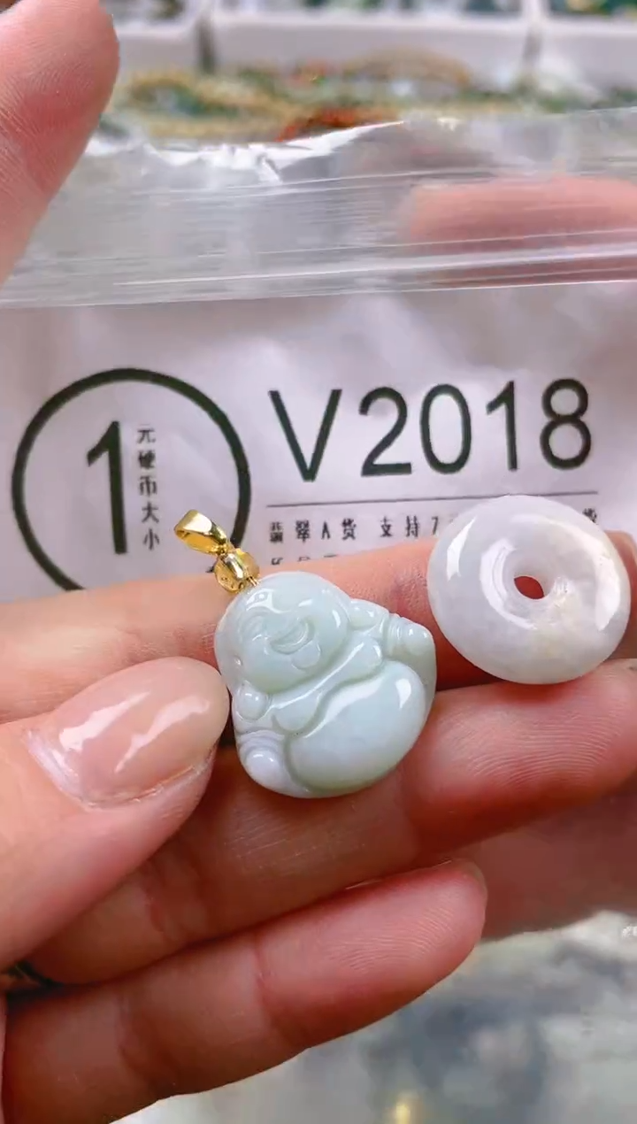 【闪购商品】翡翠颈饰未镶嵌/V/翡翠A货一图一物