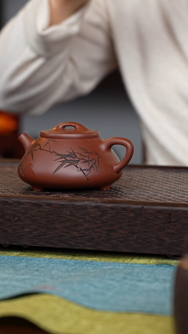 【闪购商品】紫砂茶壶心舟石瓢290毫升
