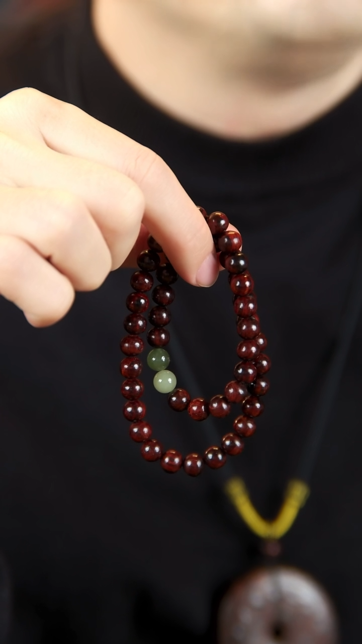 【闪购商品】降真香手串/手链海南红降土埋玉化料双圈手串