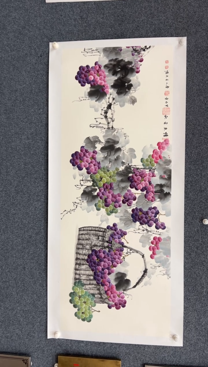 【闪购商品】国画1.22-王夫怀-六尺花鸟-014