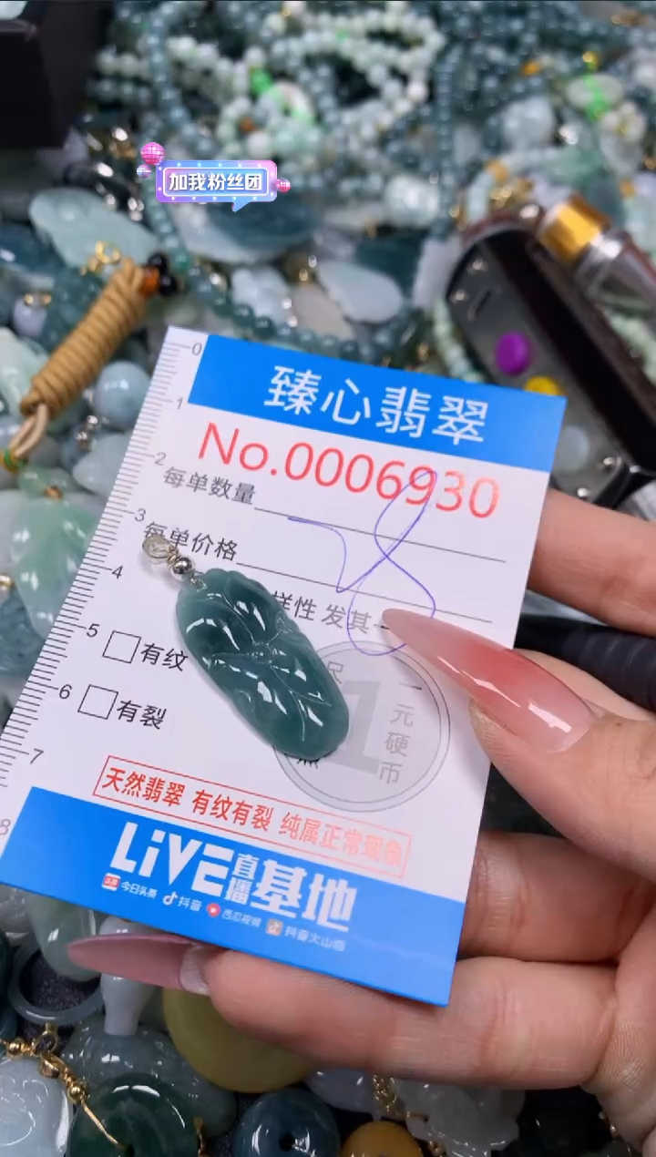 【闪购商品】翡翠颈饰未镶嵌含绳0006930