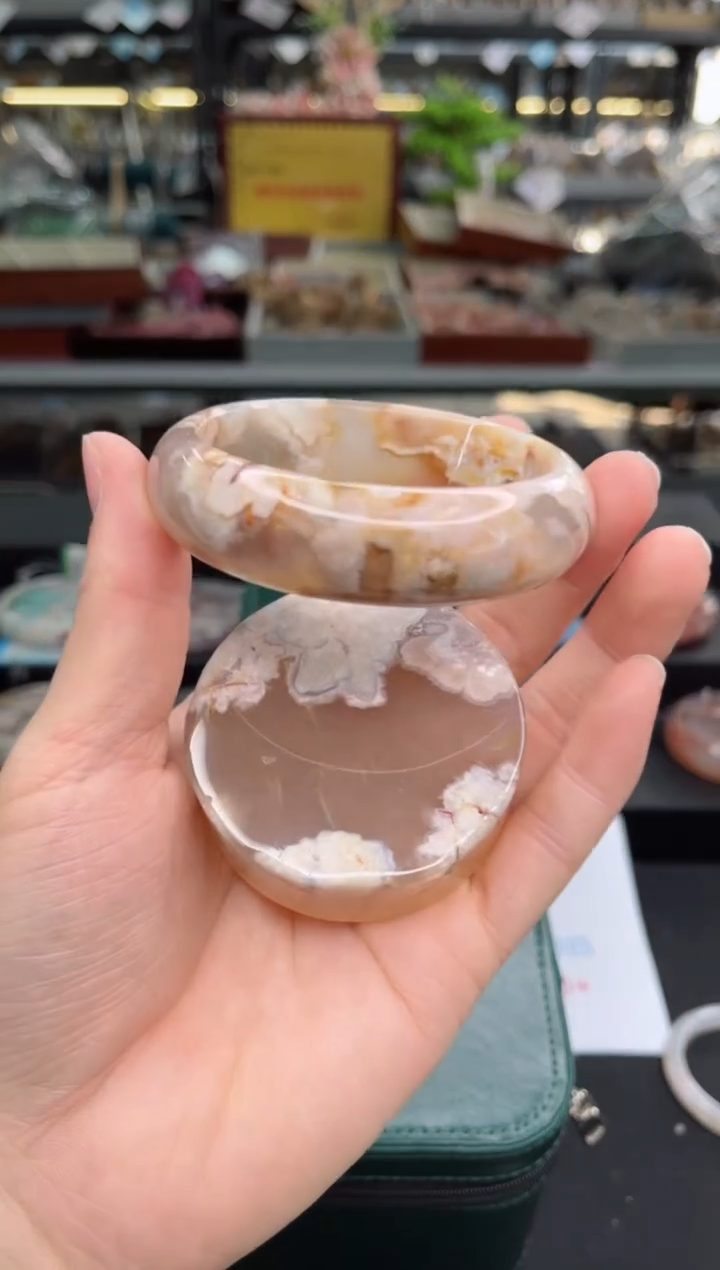 【闪购商品】石英质玉手镯未镶嵌59圈口（赠品镯心）3569217