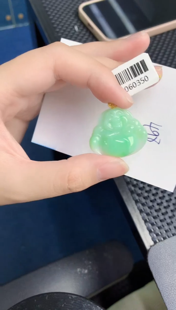 【闪购商品】翡翠颈饰18K金镶嵌0000000000