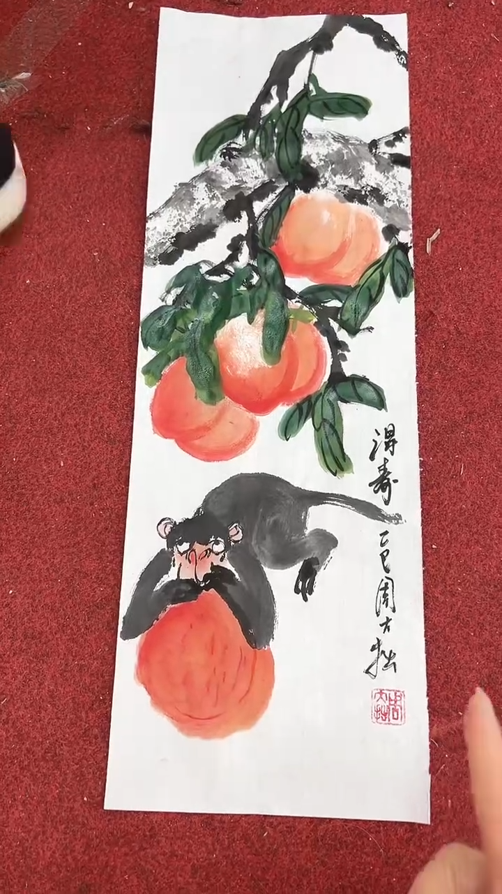 国画周大拙/国画/花鸟